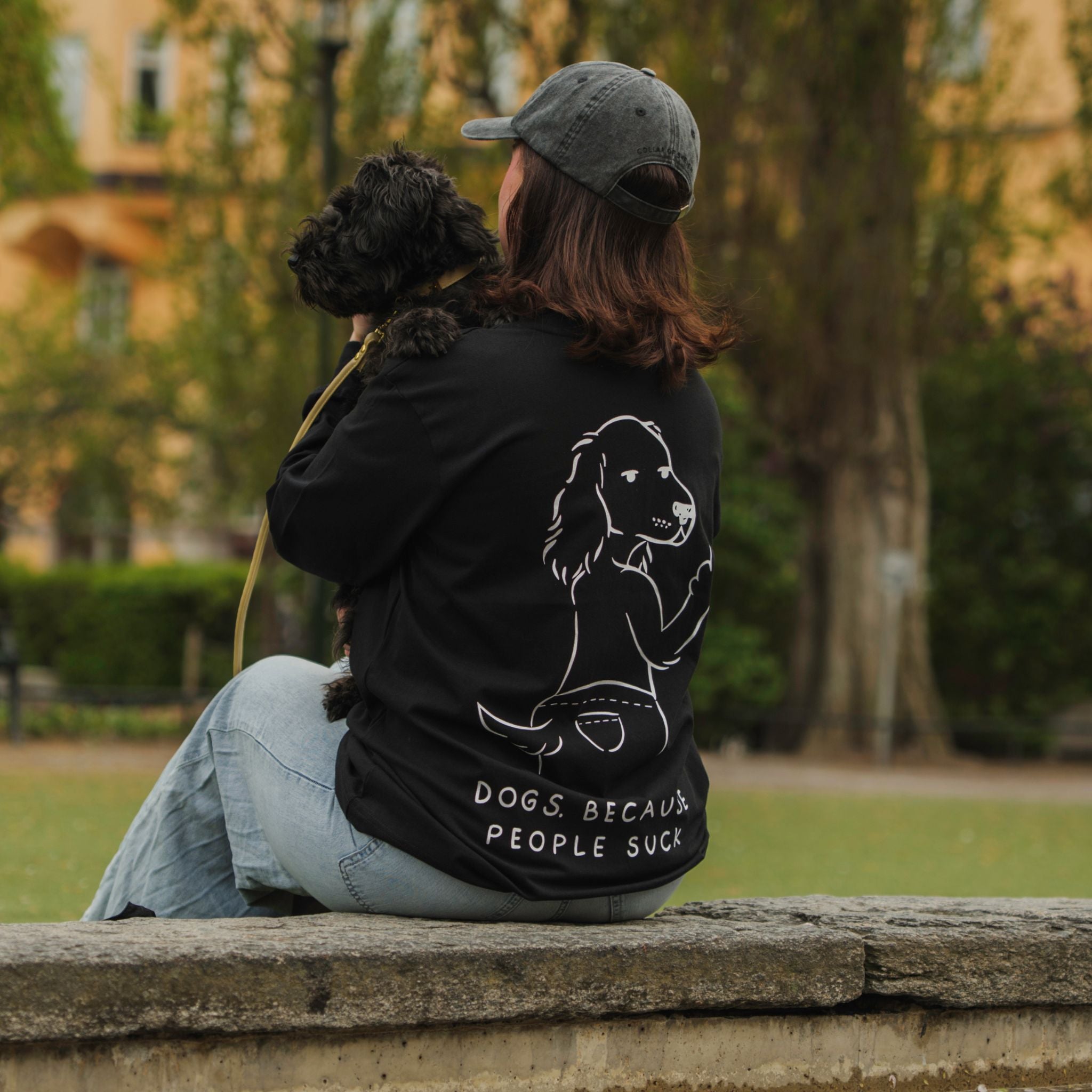Black Long Sleeve - Dogs. Because People Suck