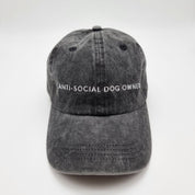 Black Denim Cap - Anti-Social Dog Owner