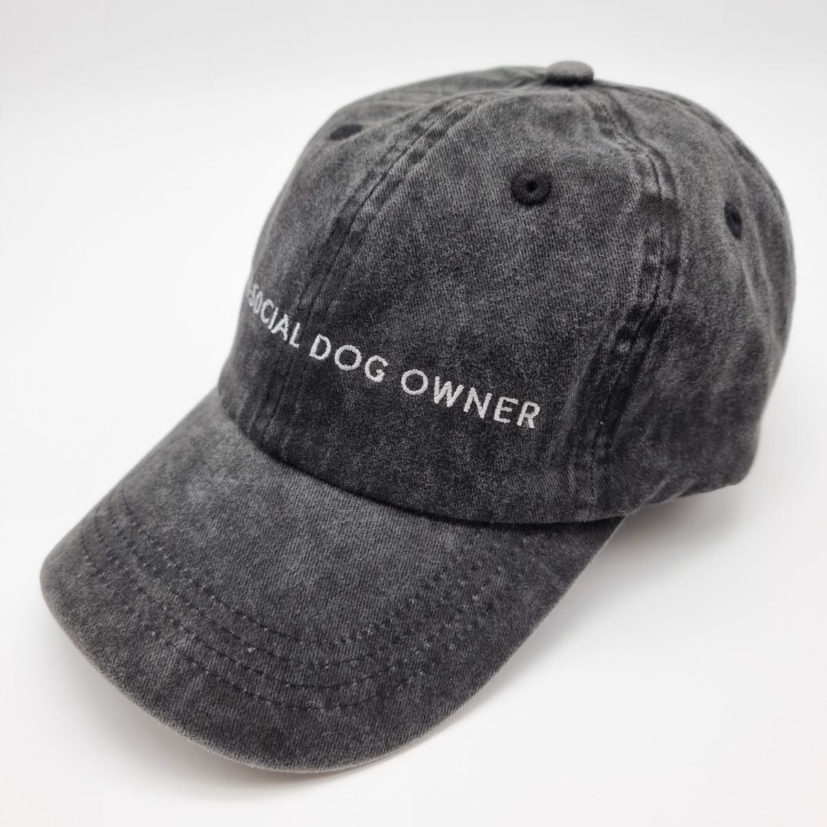 Black Denim Cap - Anti-Social Dog Owner