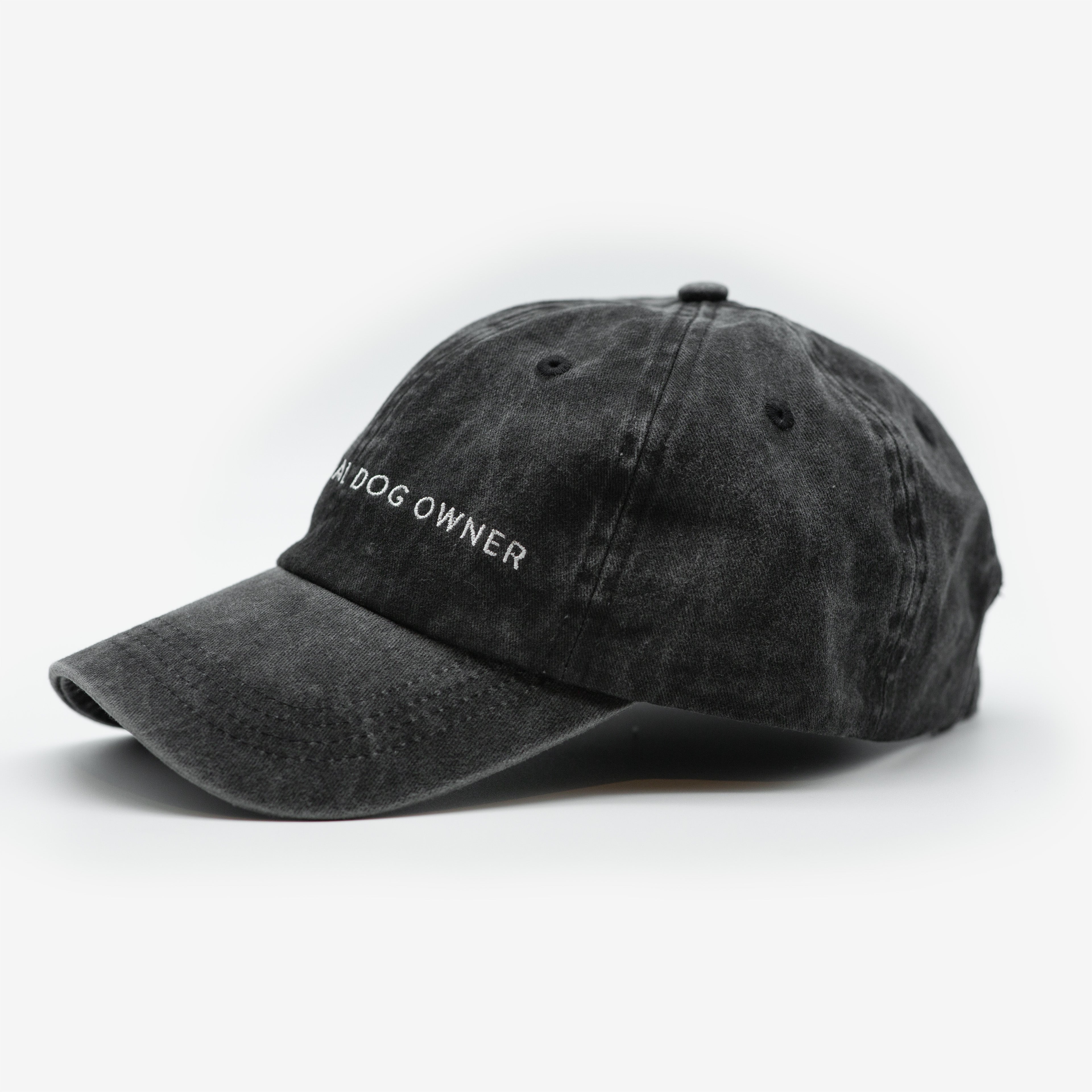Trendy Black Denim Cap - Anti-Social Dog Owner | Collar of Sweden