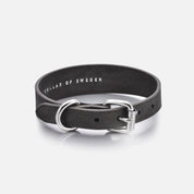 Black Denim Dog Collar Thin