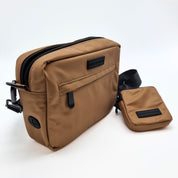 Reflective Bronze Dog Walking Bag - Crossbody