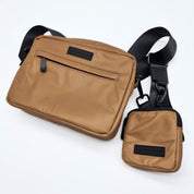 Reflective Bronze Dog Walking Bag - Crossbody