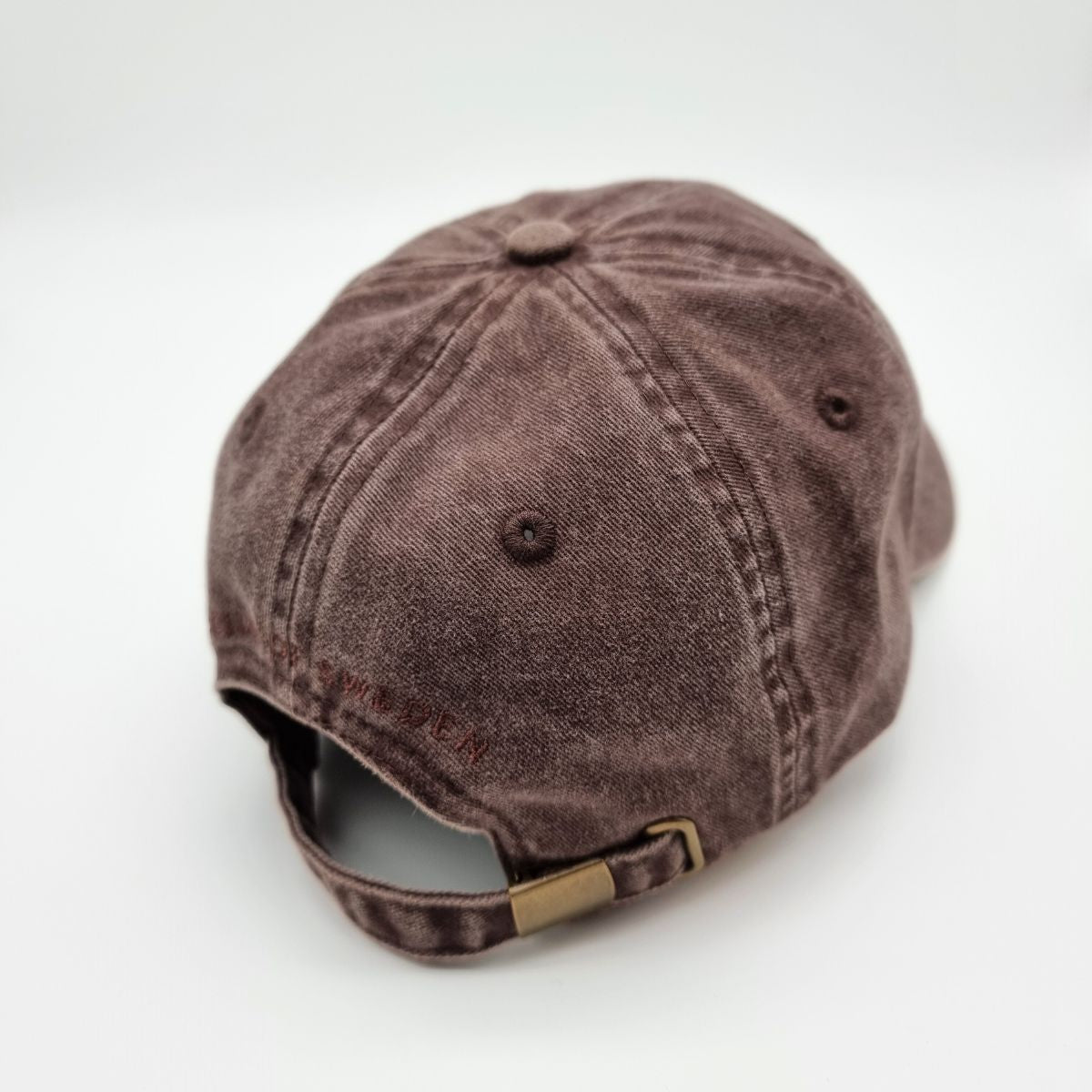 Brown Denim Cap - Cats & Wine Make Everything Fine