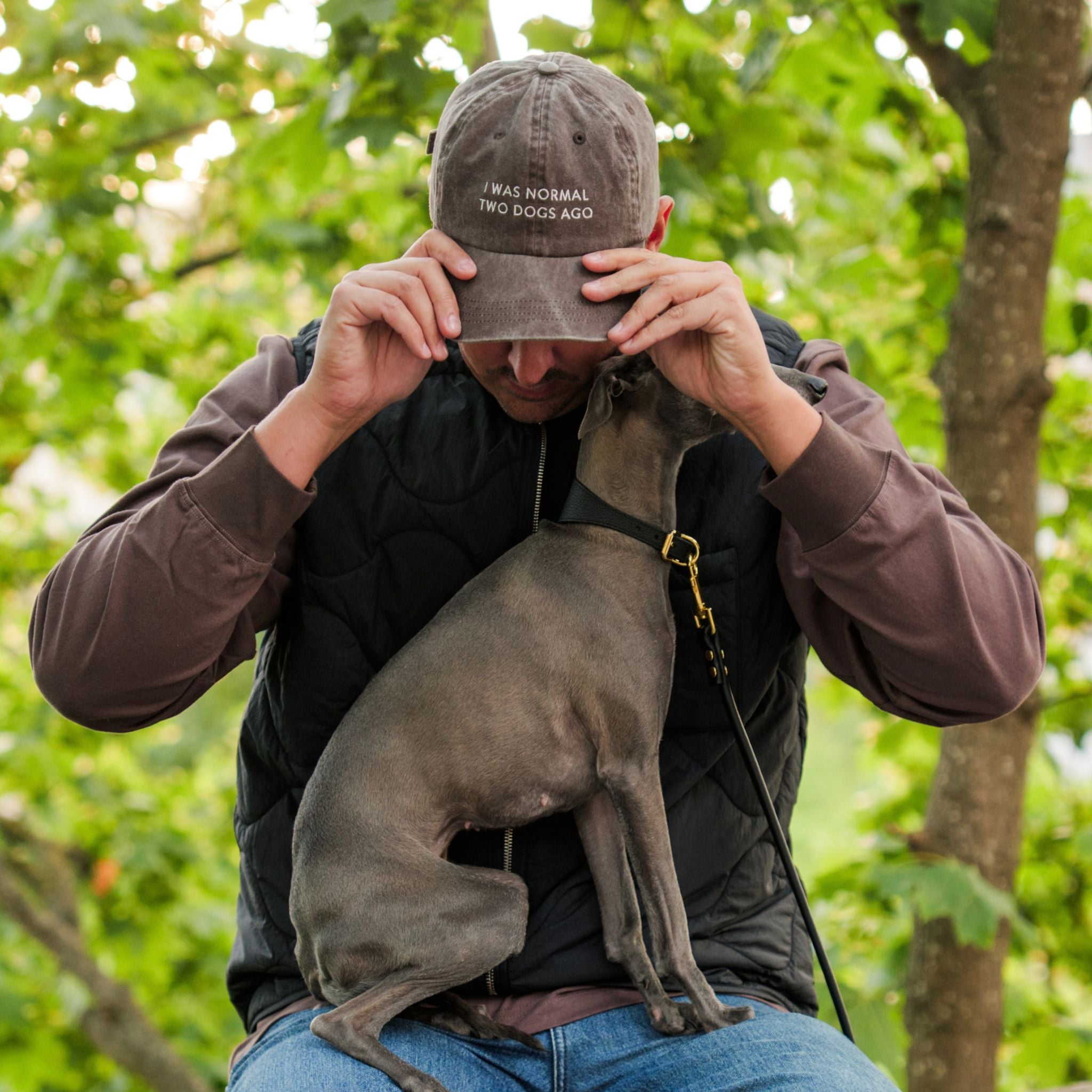 brown-denim-cap-i-was-nomral-two-dogs-ago-man-wearing.jpg