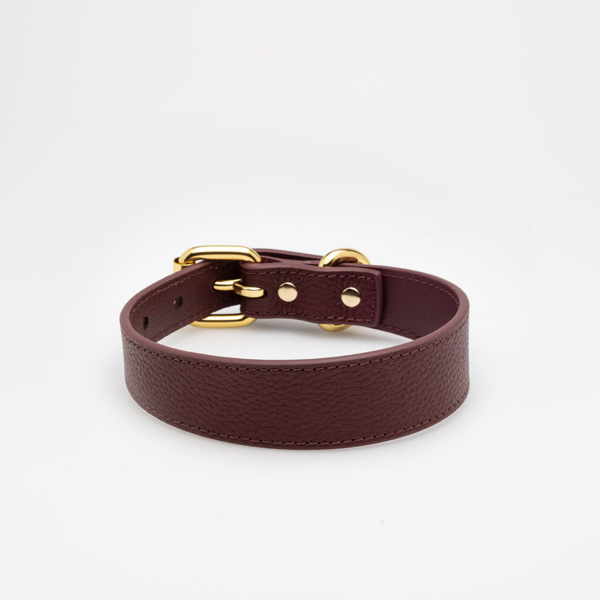 Burgundy hotsell dog collar