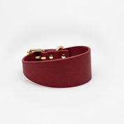 Burgundy Dog Collar Wide