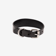 Glossy Black Dog Collar Thin