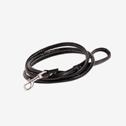 Glossy Black Dog Lead
