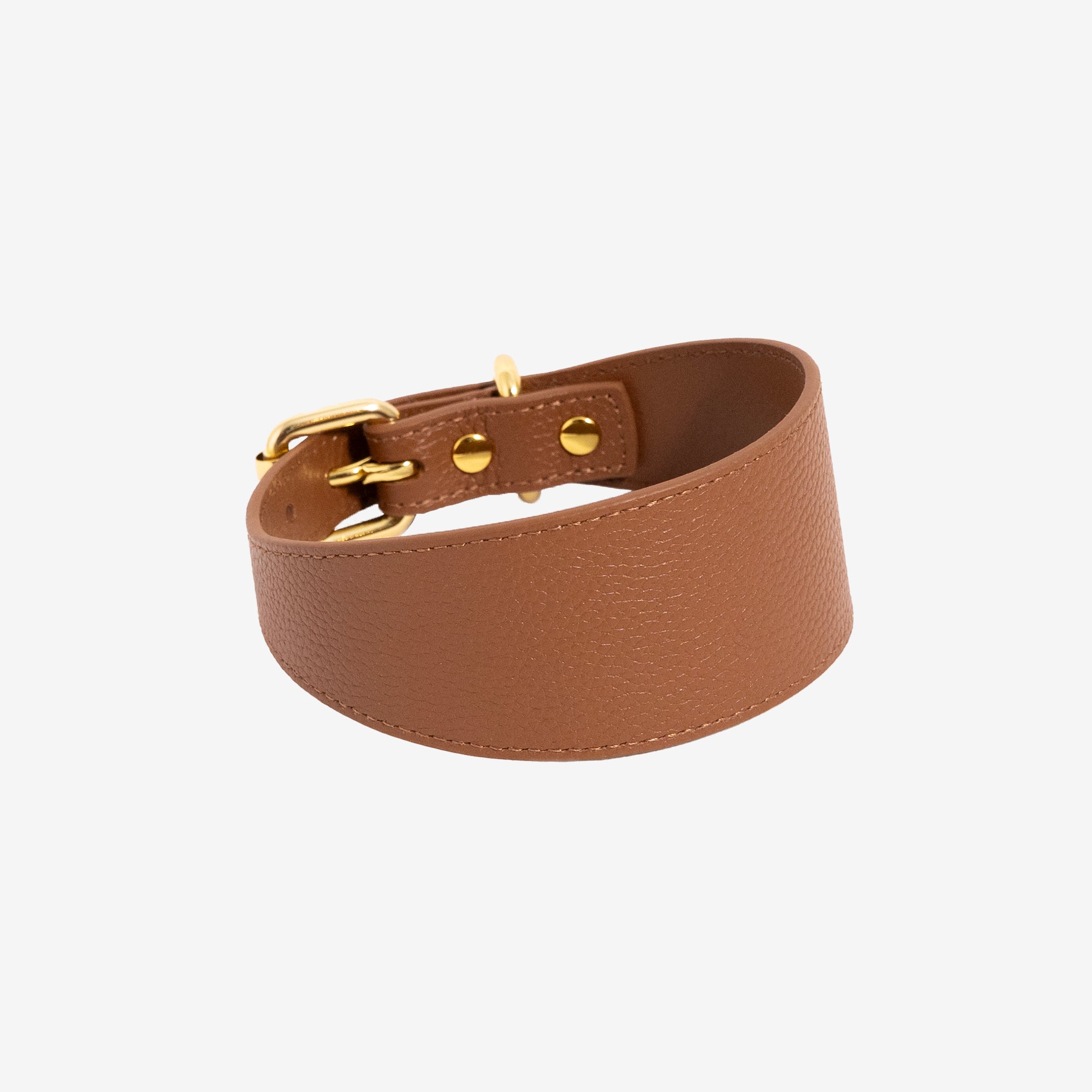 Mocha Brown Dog Collar Wide