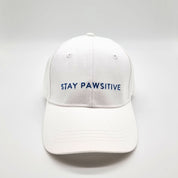 Bílá džínová čepice - Stay Pawsitive