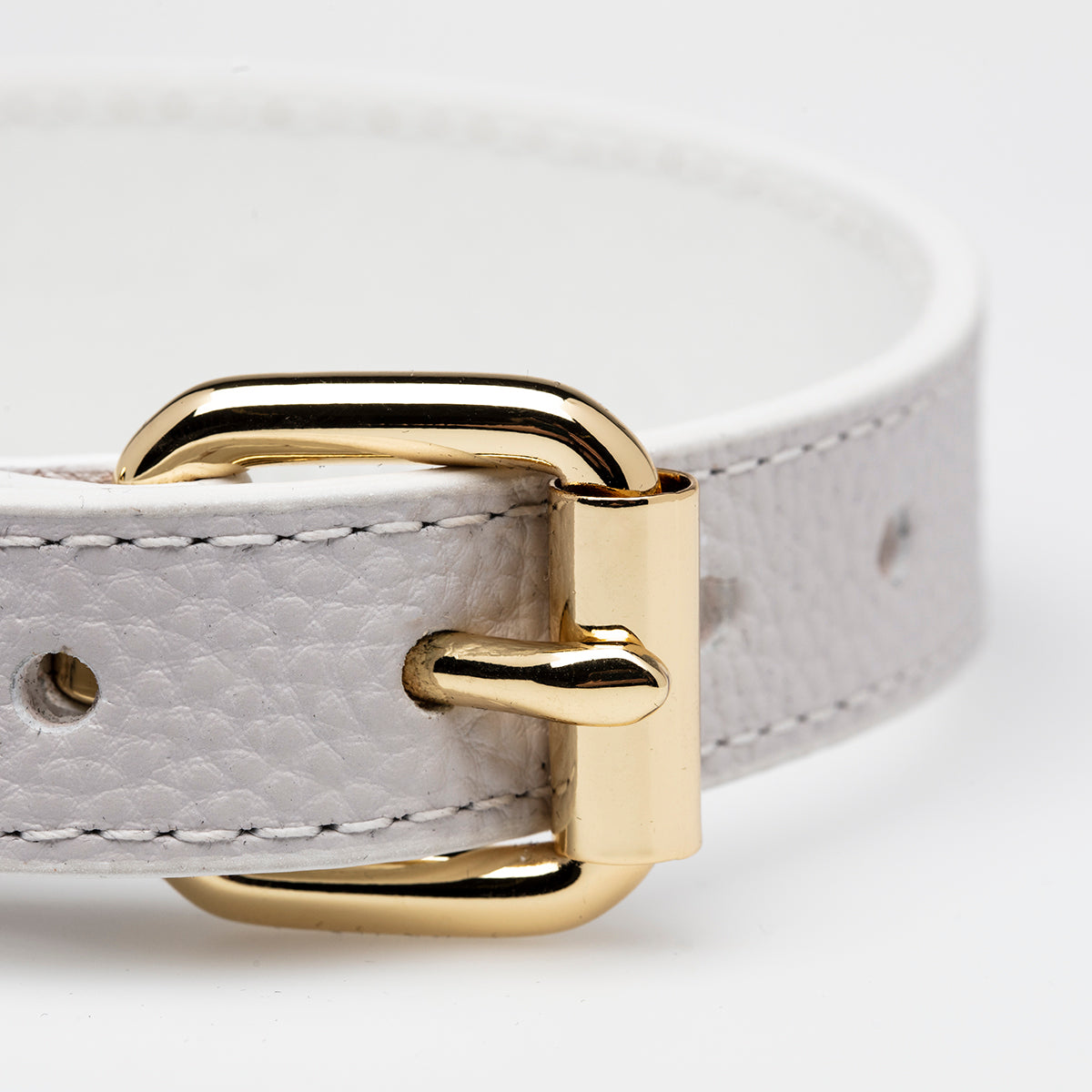 White Dog Collar Thin Collar of Sweden - Main Image