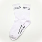 Chaussettes tubulaires blanches - Anti-Social Dog Owner