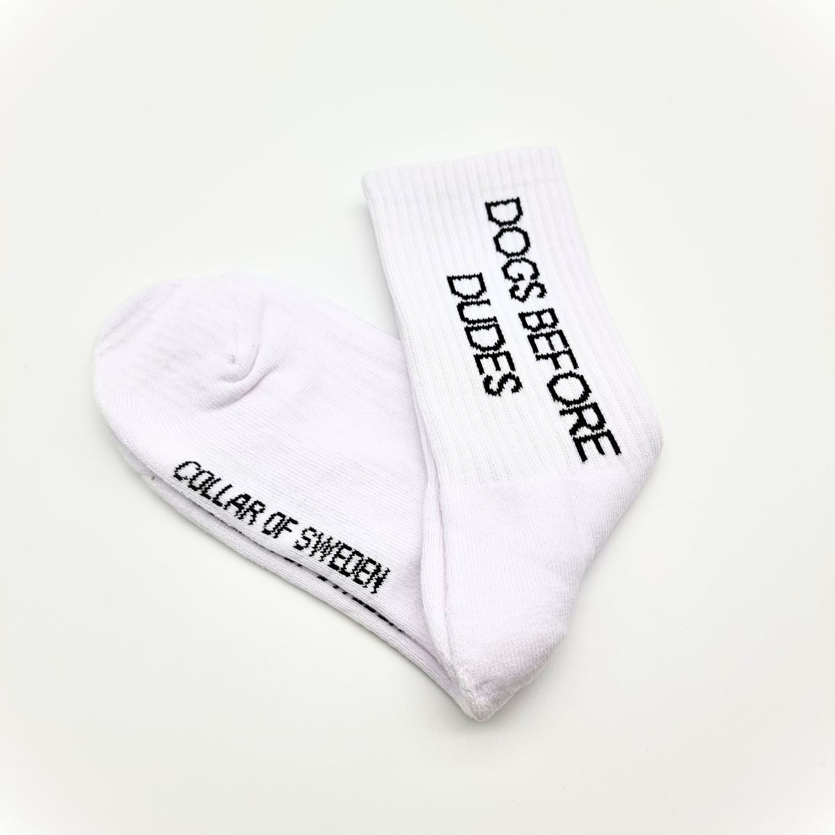 Weiße Röhrensocken - Dogs Before Dudes