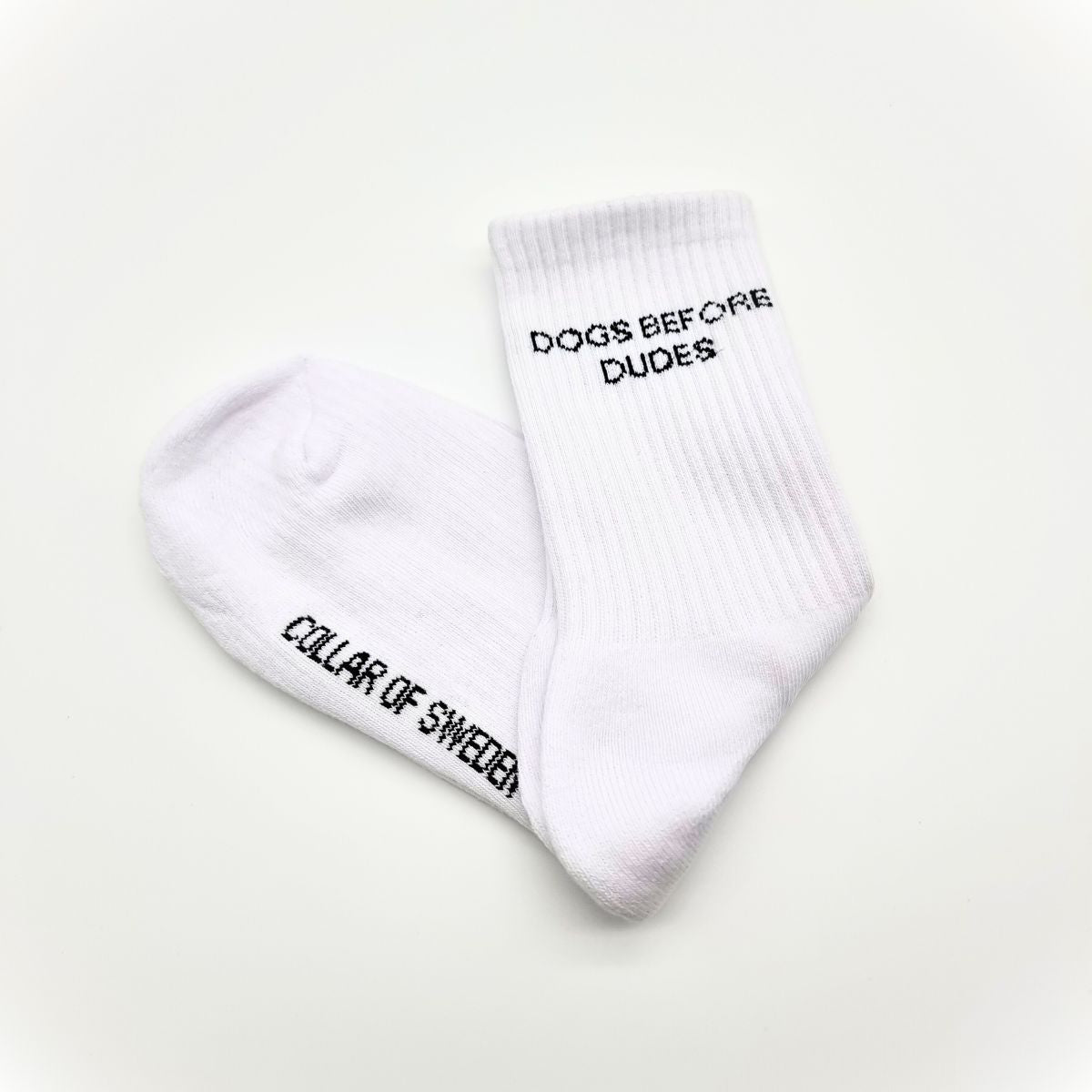 White Tube Socks - Dogs Before Dudes