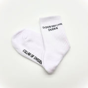 White Tube Socks - Dogs Before Dudes