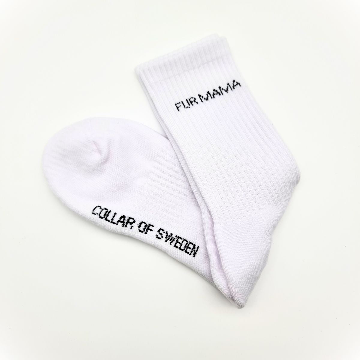 White Tube Socks - Fur Mama