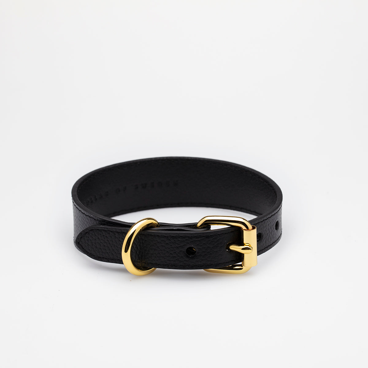 image - Black Leather Collar Large Thin