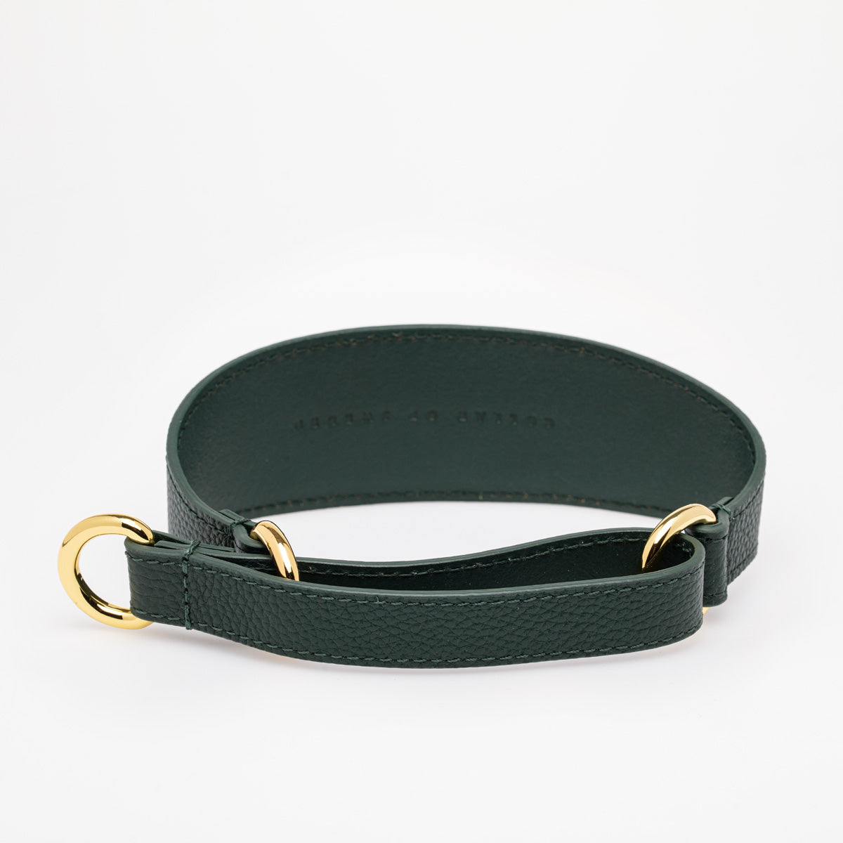 image - Dark Green Leather Martingale Medium Wide
