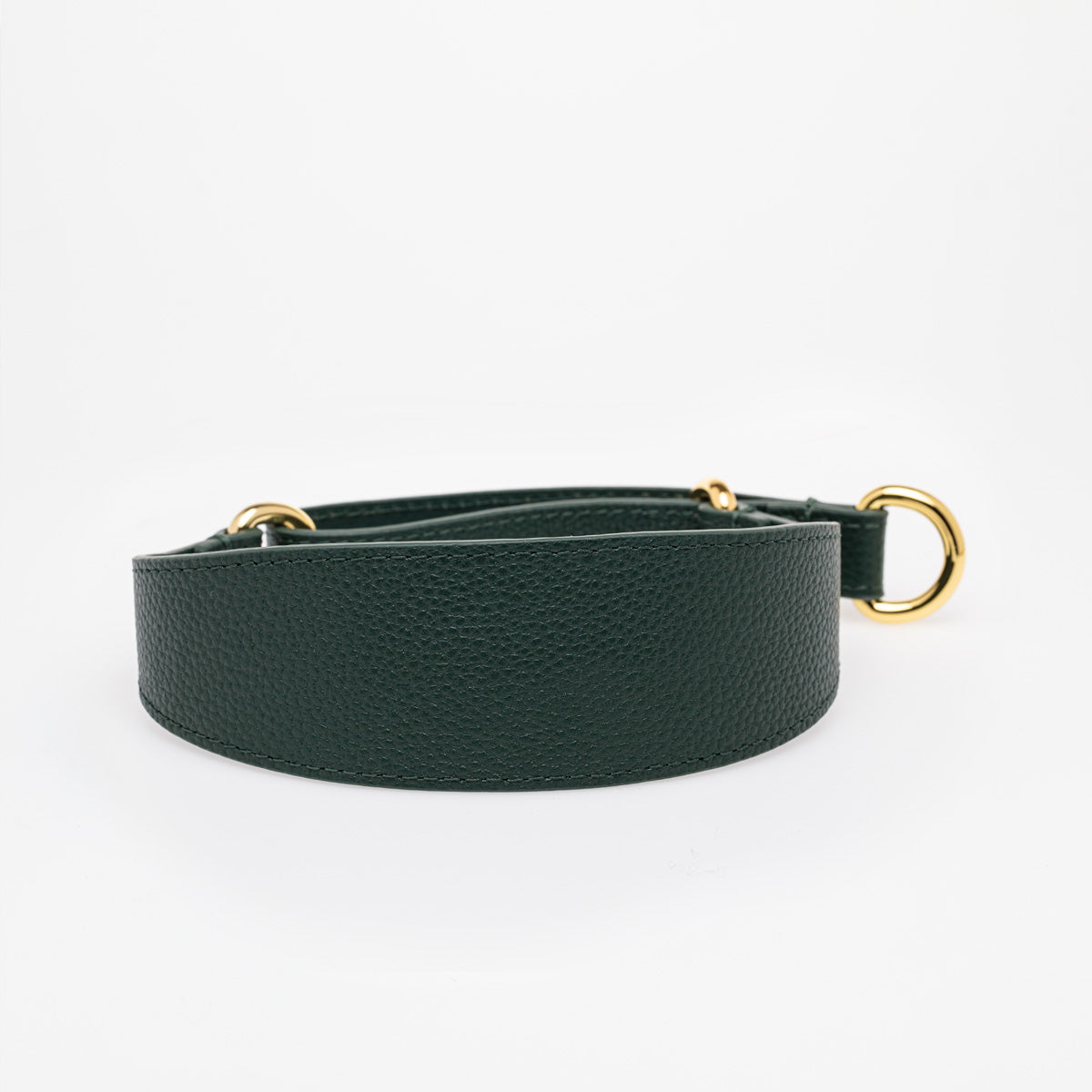 image - Dark Green Leather Martingale Large Wide