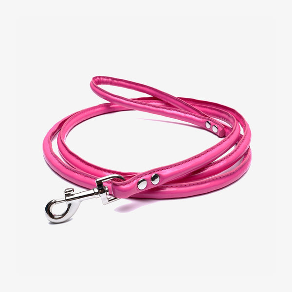 Glossy Pink Dog Lead