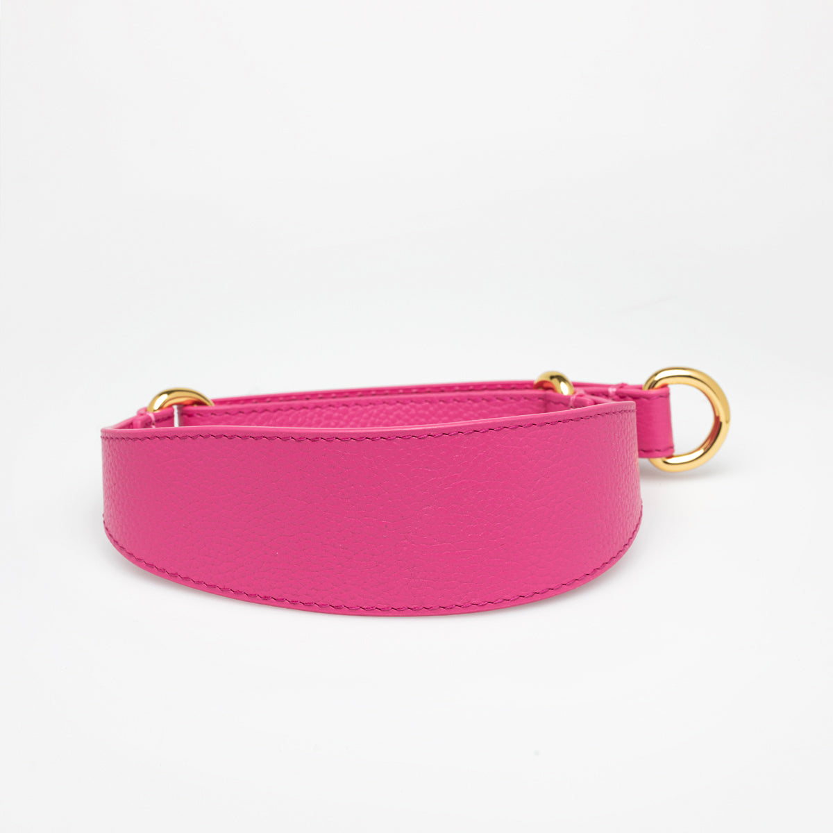 image - Hot Pink Leather Martingale Large Wide