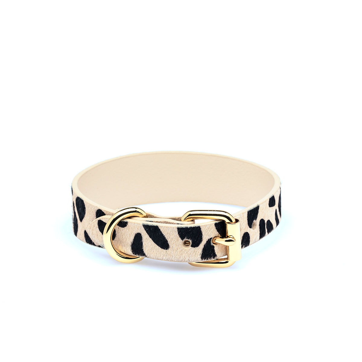 image - Leopard Leather Collar Large Thin