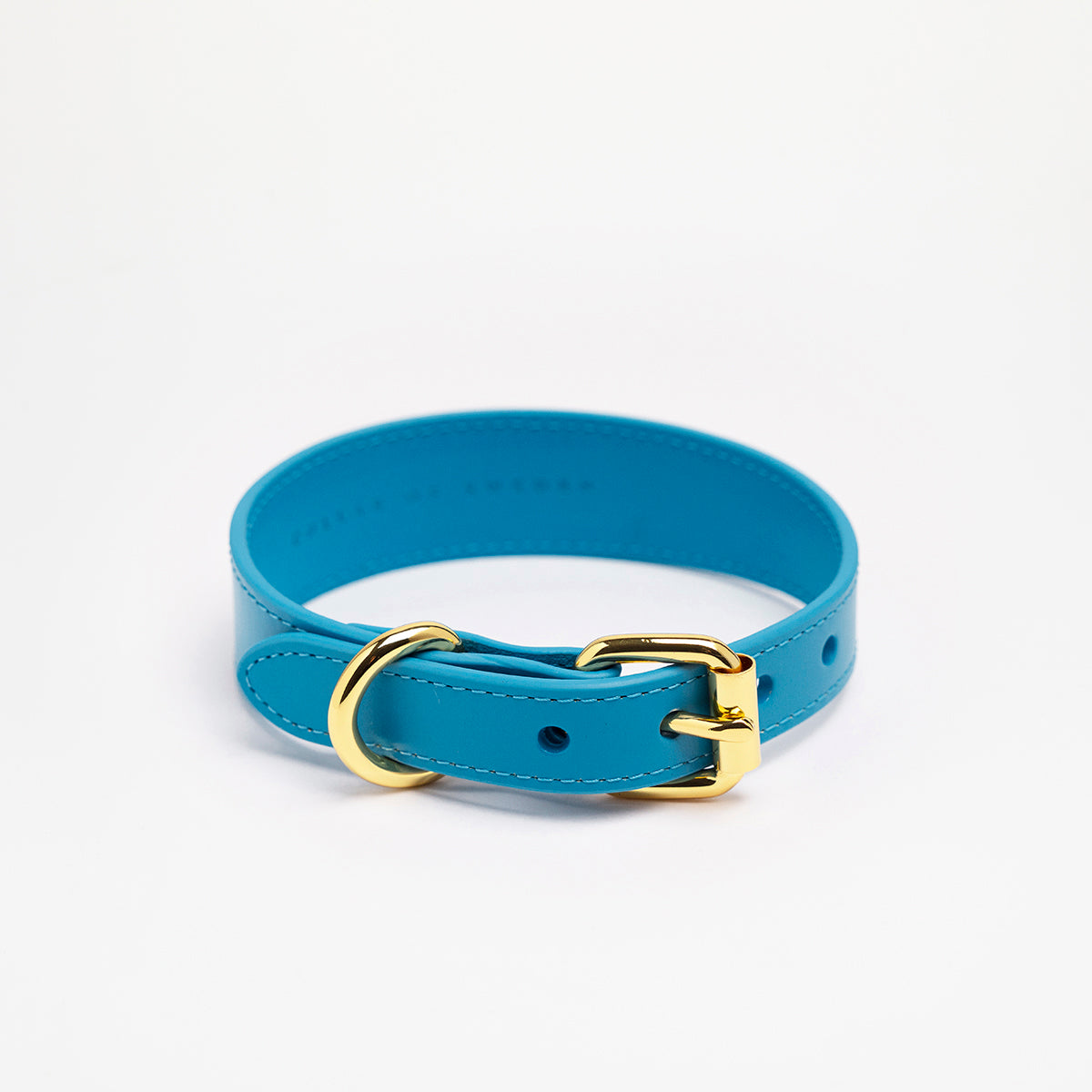 image - Neon Blue Vegan Collar Large Thin