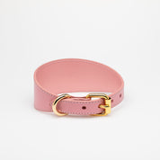image - Pink Leather Collar XL Wide