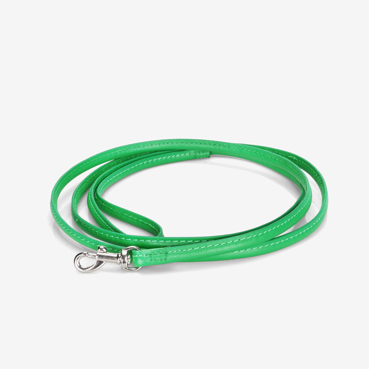 image - Pure Green Leather Lead Small