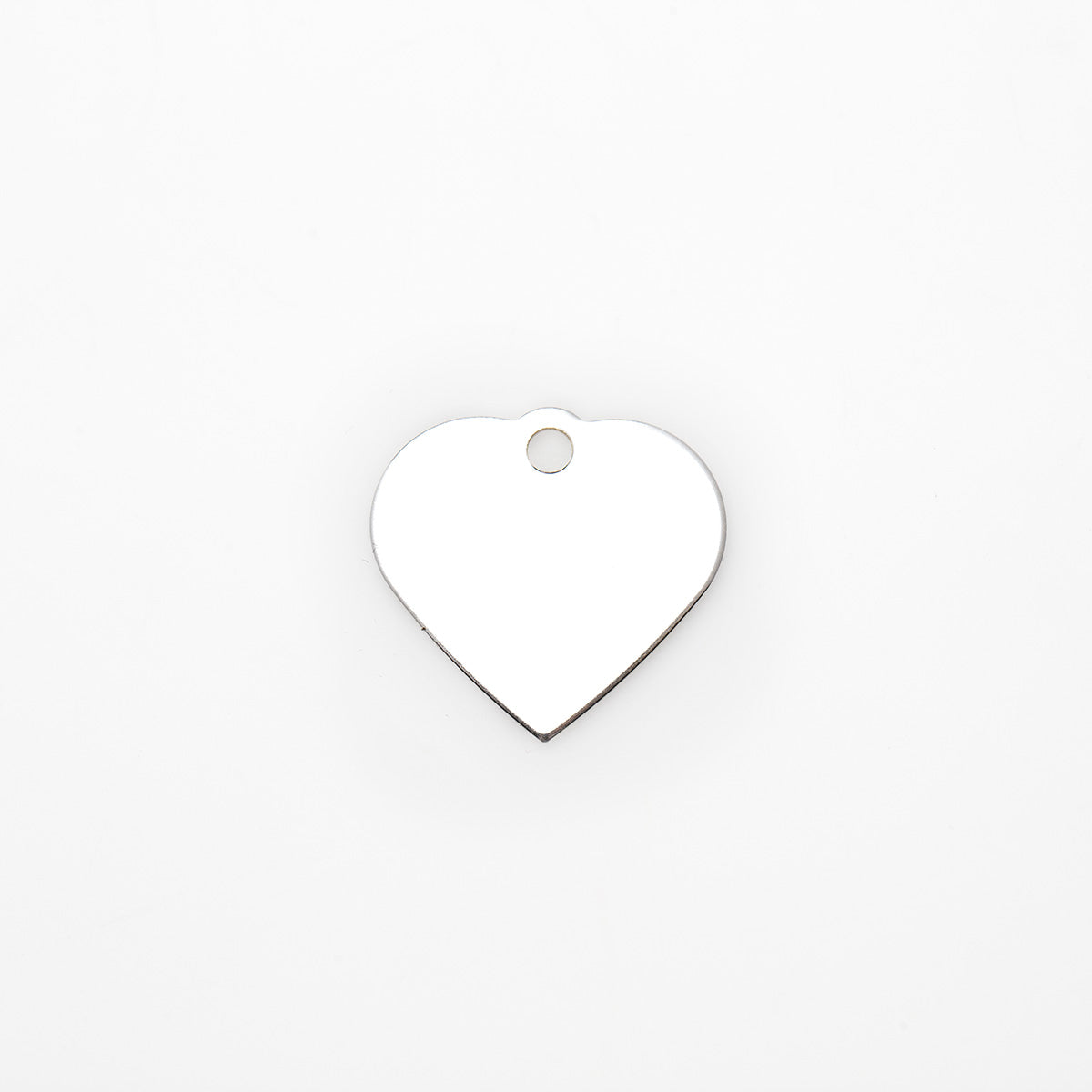 image - Premium Silver Heart Tag Small