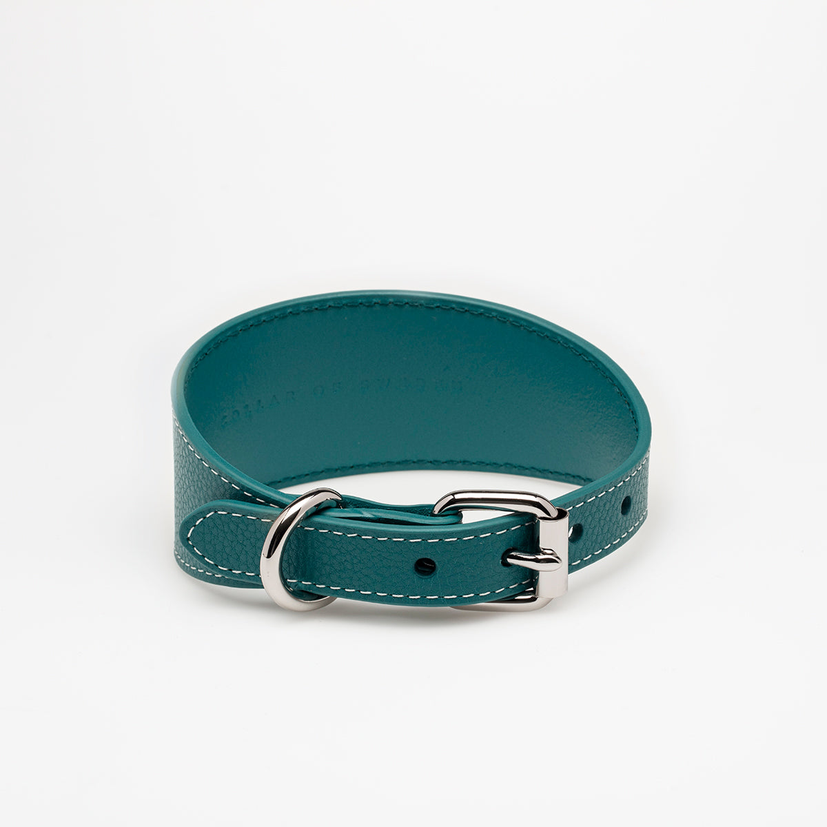 image - Turquoise Leather Collar XL Wide