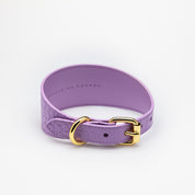 image - Violet Croco Leather Collar XL Wide