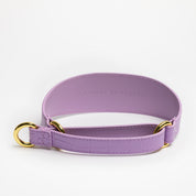 image - Violet Croco Leather Martingale Medium Wide