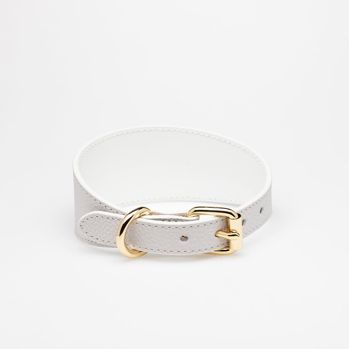 image - White Leather Collar XL Wide